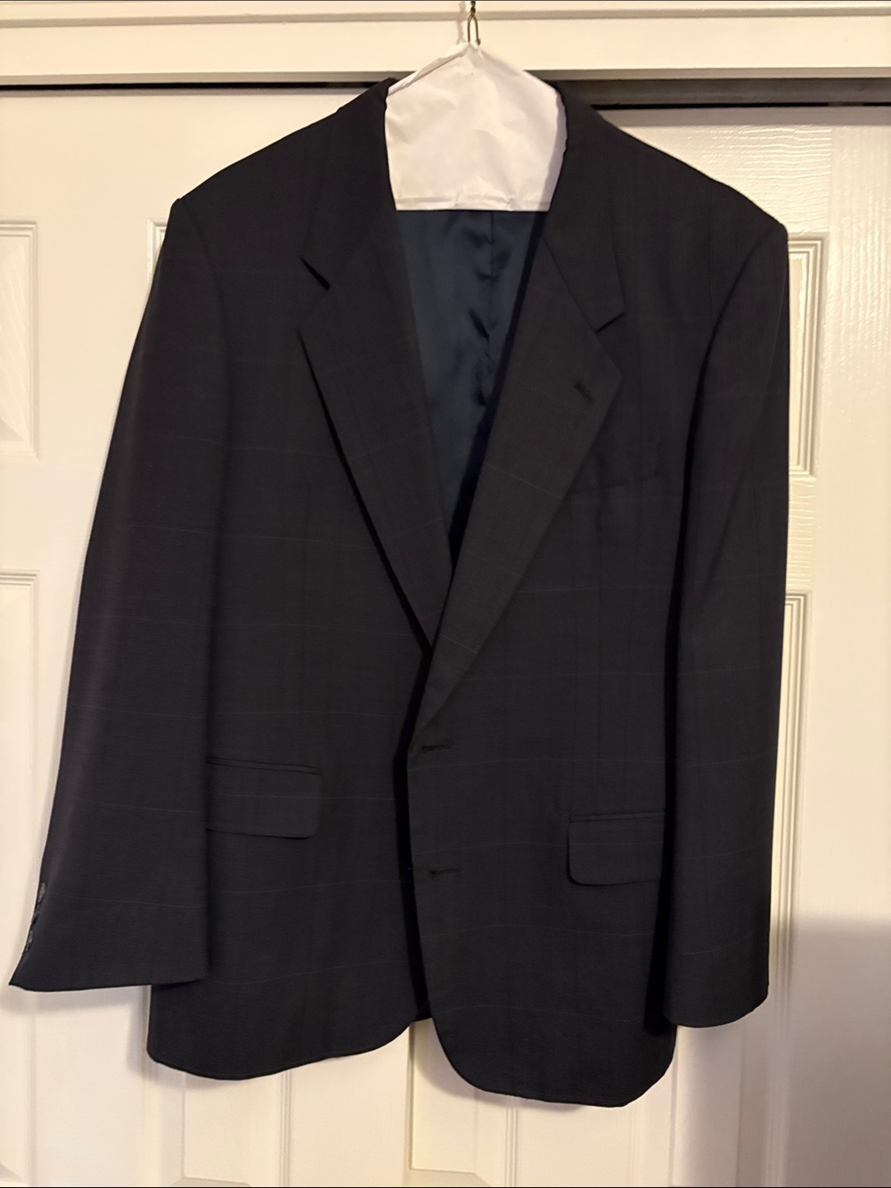 Men's Classic Navy Moda Prima Windowpane Blazer